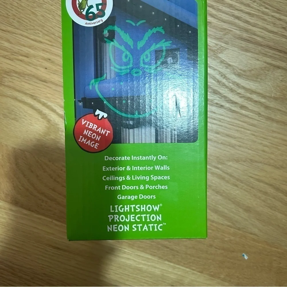 Grinch Light Show Projection Neon Static Christmas Decoration NEW Projector